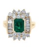 Columbian Emerald and Diamond Fashion Ring